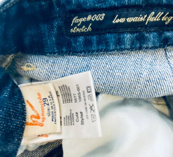 COH Citizens of Humanity Medium Wash Low Waist Full Leg Jeans Faye #003 Size 29 - Picture 10 of 12